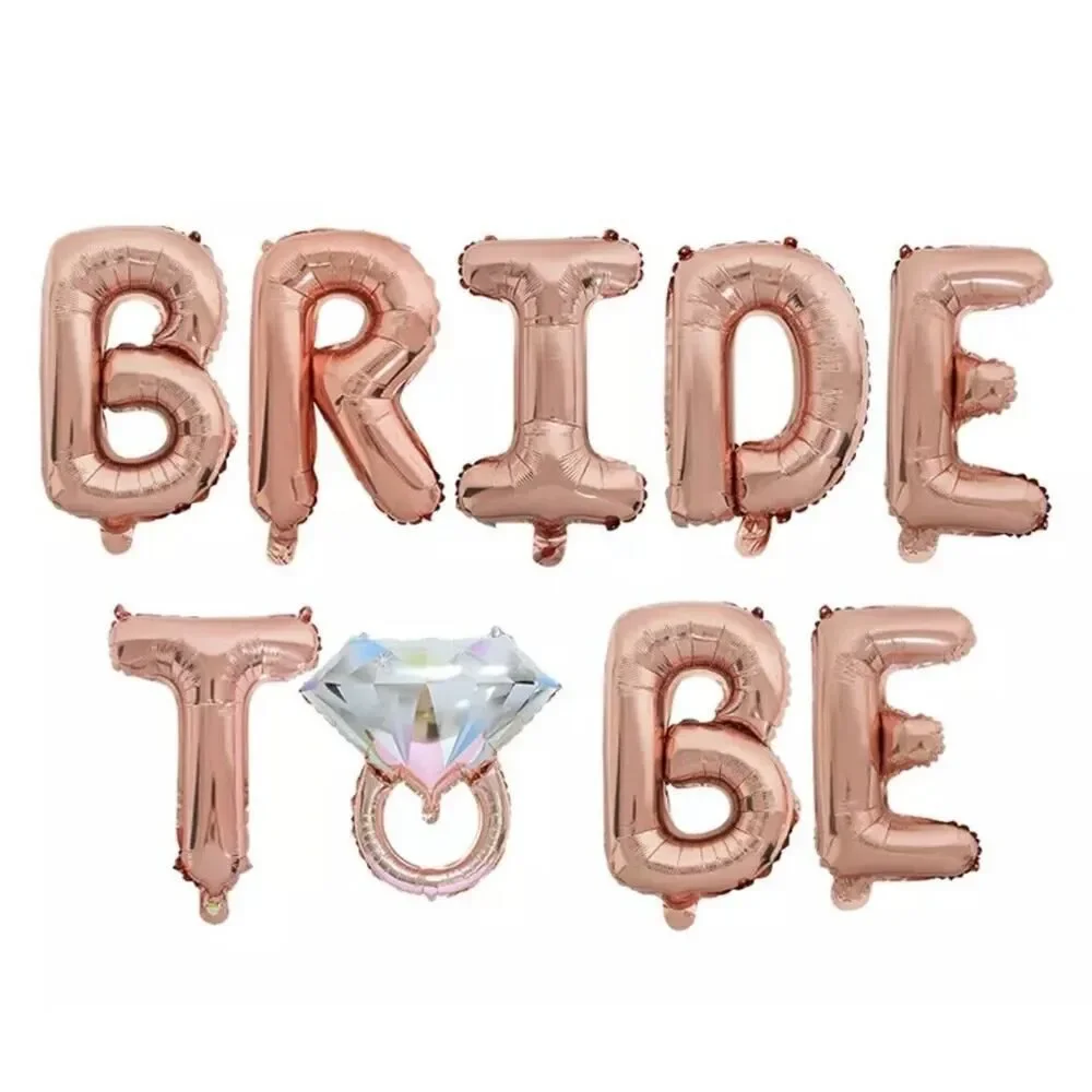 Lot of Bachelorette Bridal Party Decorations Sash Photo Prop Set Banner Balloons